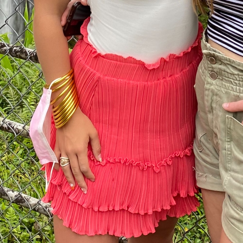 Pink Ruffle Skirt